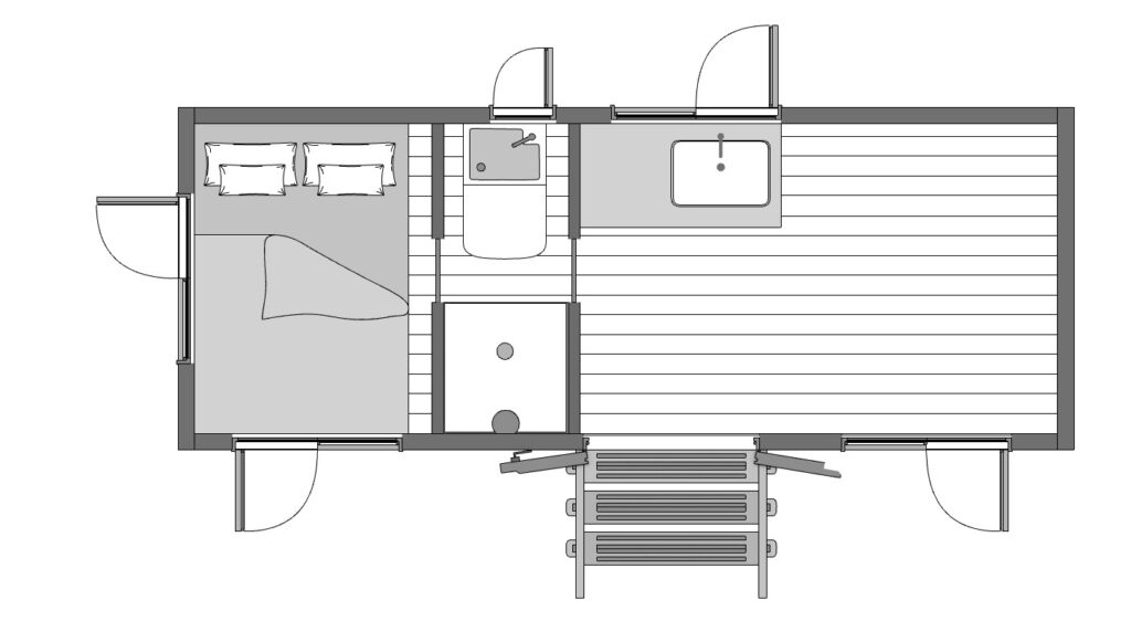 The Haven 2 Floorplan Furnished